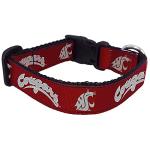 NCAA Washington State Cougars Dog Collar (Team Color, Large)
