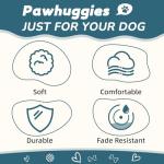 Peacock Blue Dog Collar and Leash Set for Medium Dogs Soft and Breathable of 90% Rayon from Bamboo and 10% Polyester Comfortable Skin-Friendly, Adjustable Leash Set with Quick Release Buckle