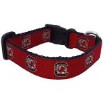 NCAA South Carolina Fighting Gamecocks Dog Collar (Team Color, Large)