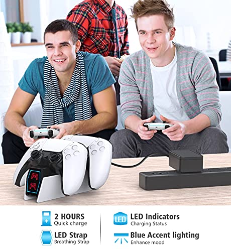 Dual Controller Charger Stand for PS5 Accessories