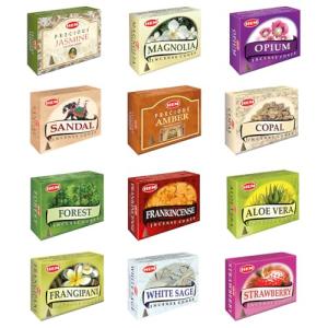 Hem Assorted Incense Cones Set - 12 Boxes