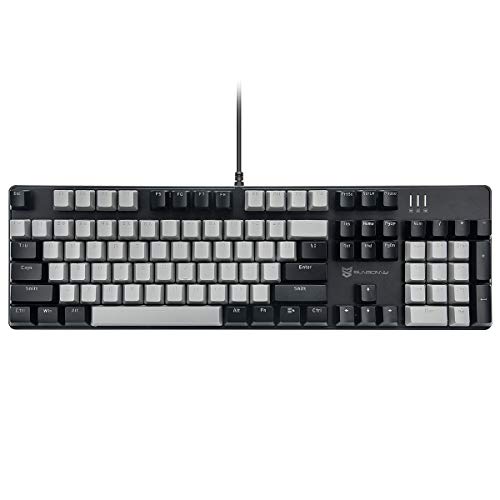 Merdia Gaming Keyboard with Blue Switch and White LED
