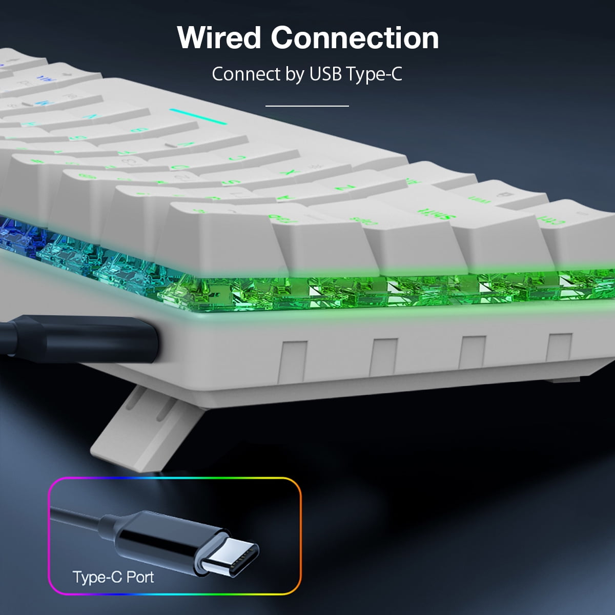 BlitzWolf 61-Key Wireless Mechanical Gaming Keyboard