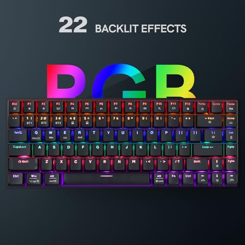 SABLUTE Compact Bluetooth Mechanical Gaming Keyboard