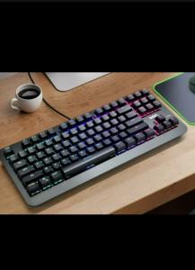 onn. RGB Tenkeyless Mechanical Gaming Keyboard, Blue Switches
