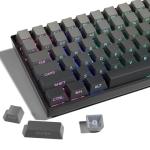 Gray Gradient Side Printed PBT Keycaps - 136 Key OEM