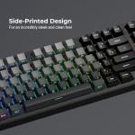 Gray Gradient Side Printed PBT Keycaps - 136 Key OEM