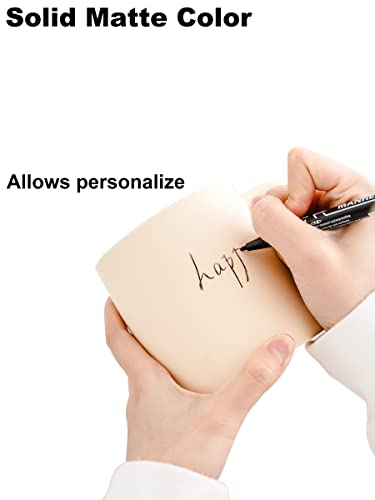 Beige Ceramic Coffee Mugs Set of 2, 16 Oz