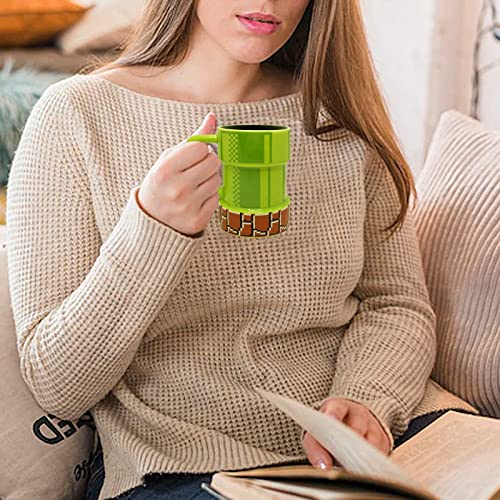 Super Mario Warp Pipe Ceramic Coffee Mug 15 Oz