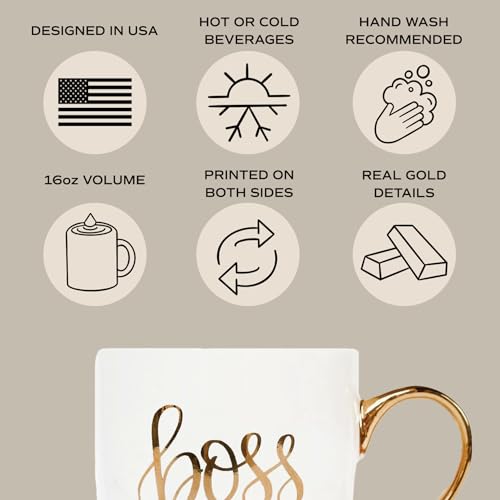 She Believed She Could Coffee Mug with Gold Handle