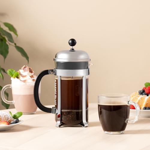 Clear Bistro Coffee Mugs, 12 Ounce, 2-Pack