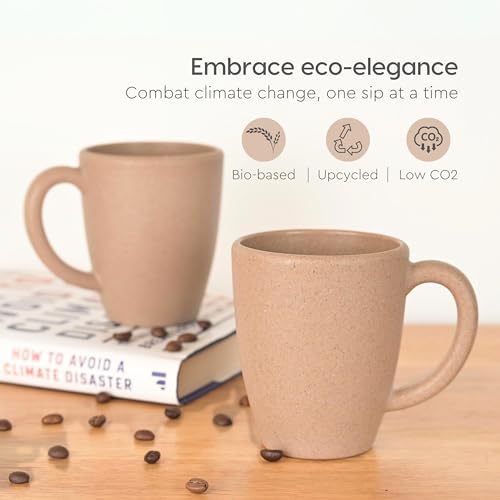 Eco-Friendly Bamboo Coffee Mug - 10 oz