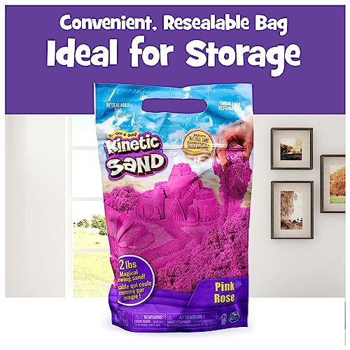 Pink Kinetic Sand, 2lb for Fun Creativity