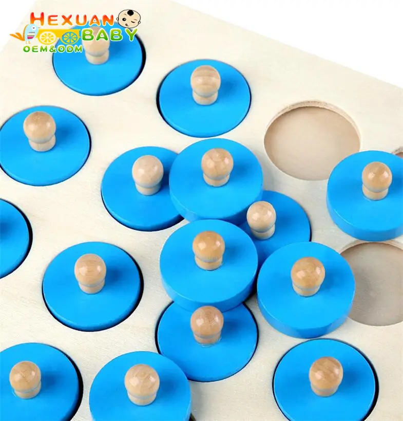 Wooden Memory Chess Game for Toddlers