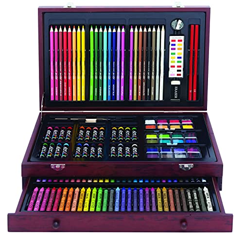 142 Pc Portable Art Set in Wood Case