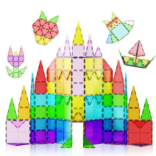 PicassoTiles 100pc Clear Magnetic Building Set - Inspiring Creativity