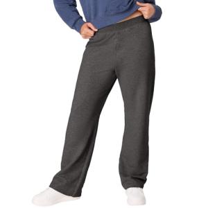 Hanes Women's EcoSoft Open Leg Sweatpants, Slate XL
