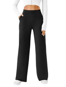 DLOODA Women's High Waist Wide Leg Lounge Pants