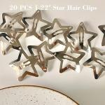 20 Pack Non-Slip Star Hair Clips for All