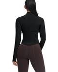 AVGO Women's Slim Fit Cropped Workout Jacket