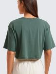 CRZ YOGA Women's Pima Cotton Crop Top