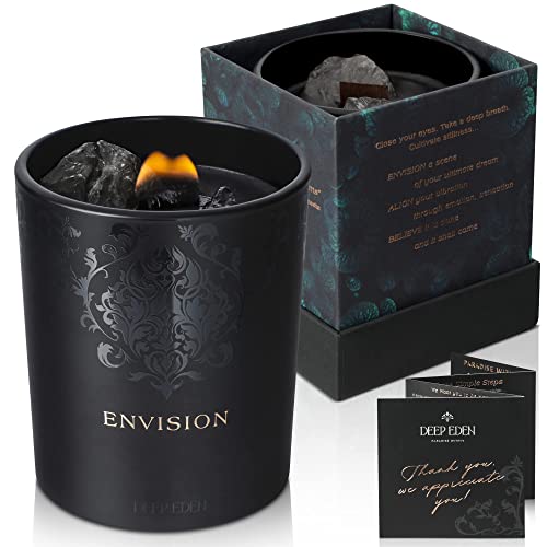 Deep Eden Crystal Manifestation Candle with Wood Wick