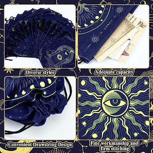 16 Vintage Velvet Tarot Bags with Drawstring