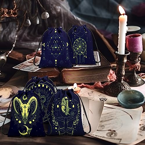 16 Vintage Velvet Tarot Bags with Drawstring