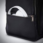 Samsonite Classic Black Leather Slim Backpack