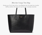 Kate Spade Bleecker Large Black Leather Tote