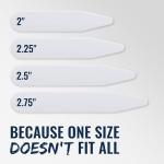 60 Plastic Collar Stiffeners – 4 Sizes Available