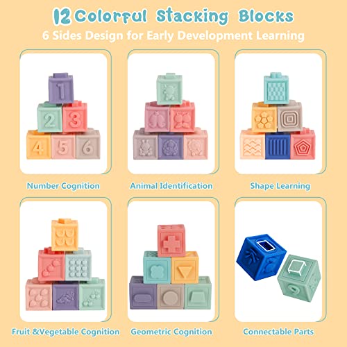 Montessori Soft Stacking Blocks and Sensory Toys