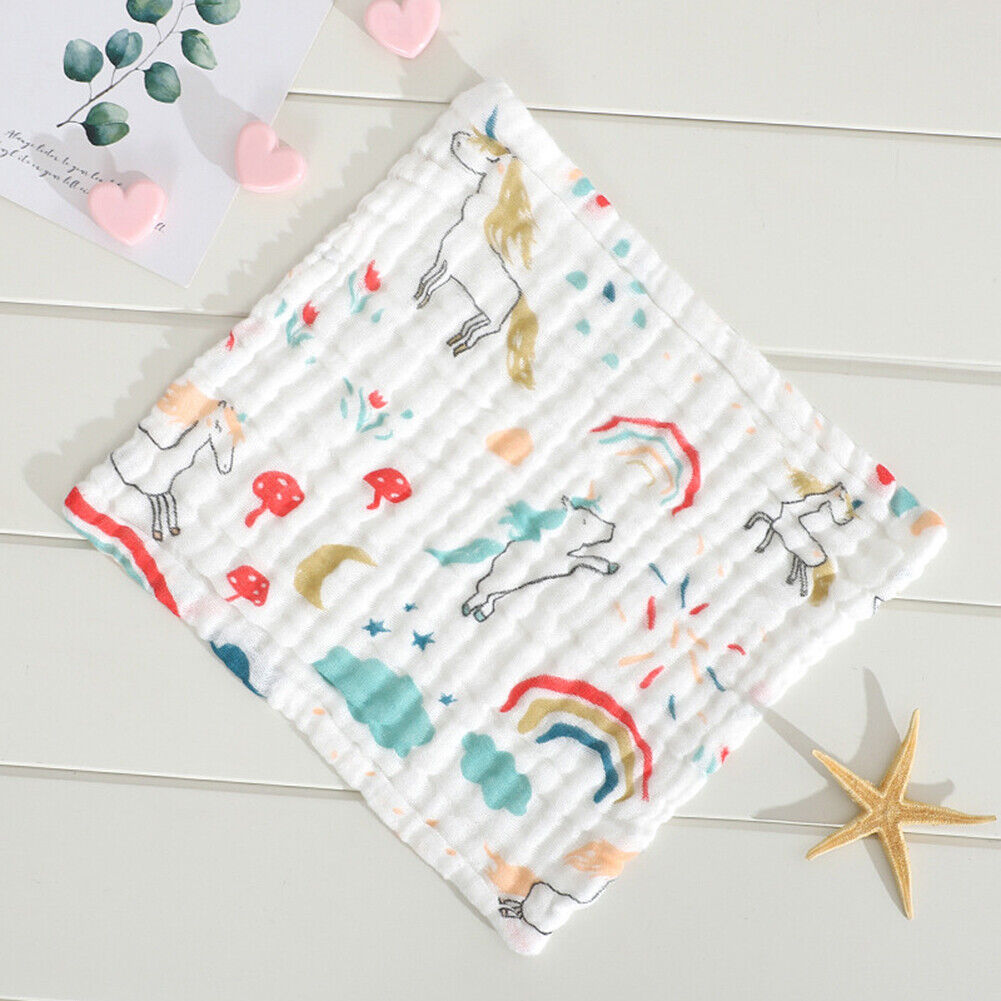 Baby Muslin Washcloths - 10 Pack Cotton Wipes