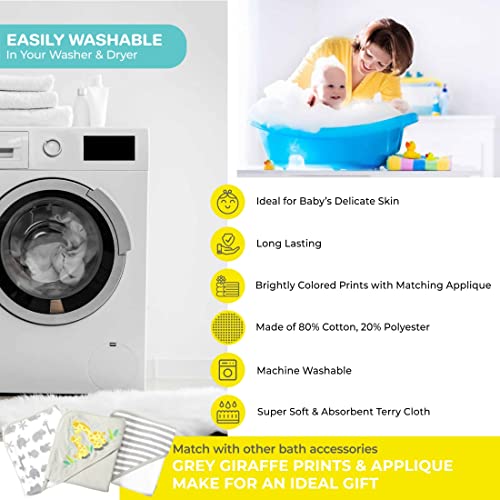 Spasilk Baby Bath Hooded Towels & Washcloths Set