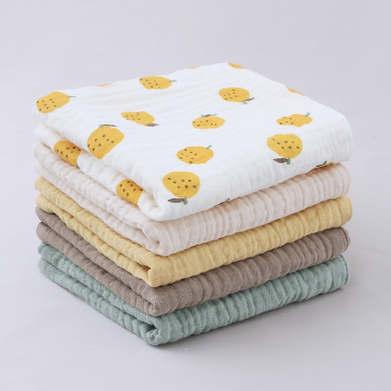 5 Pack Soft Cotton Baby Bath & Burp Cloths
