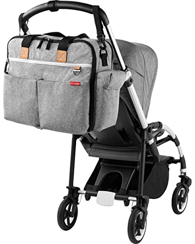 Skip Hop Iconic Duo Weekender Diaper Bag, Grey