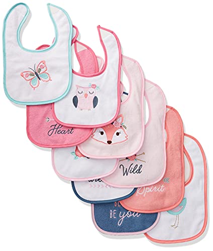 Girl Fox Bibs for Kids - Pack of 10