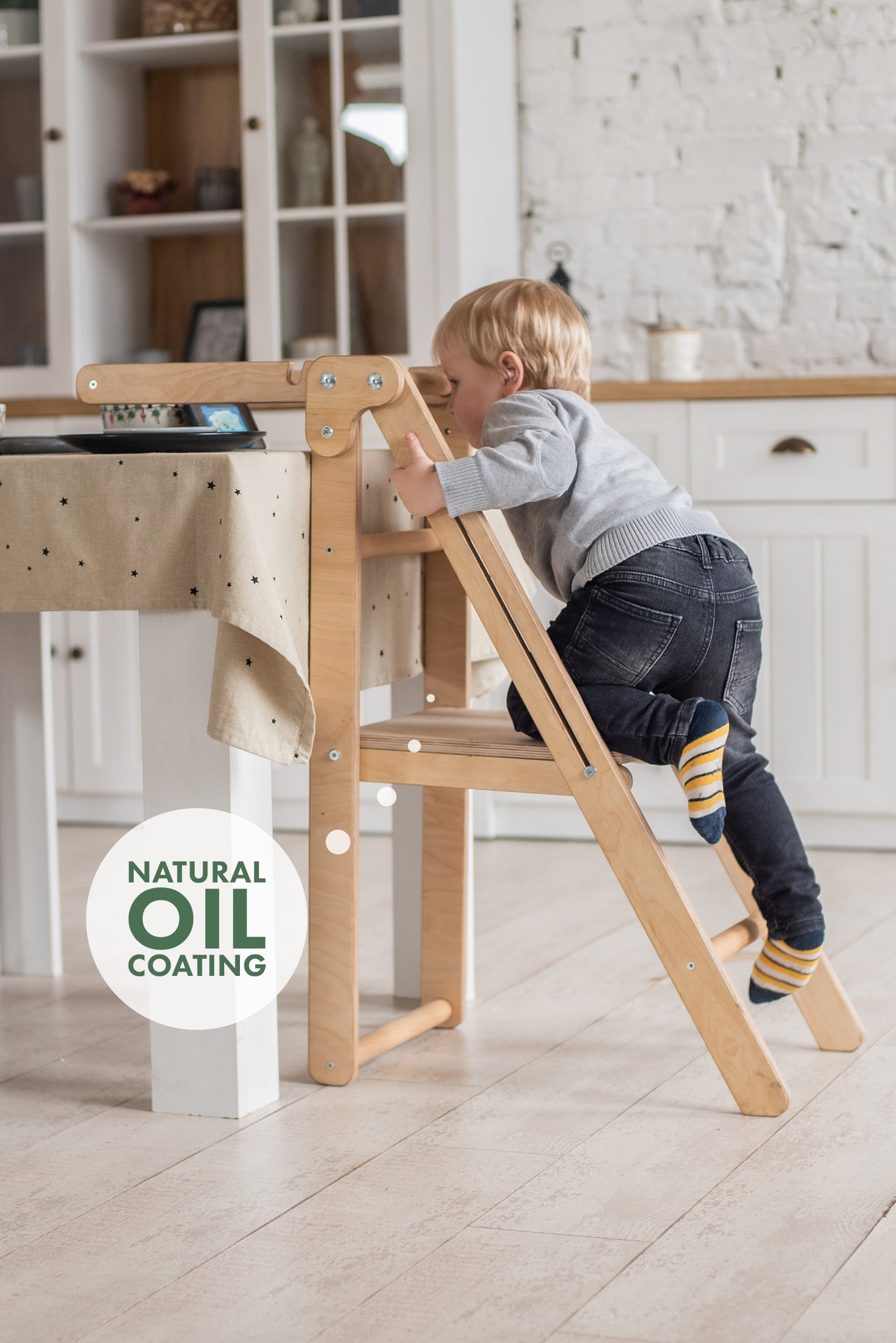 Toddler Tower Chair and Montessori Step Stool
