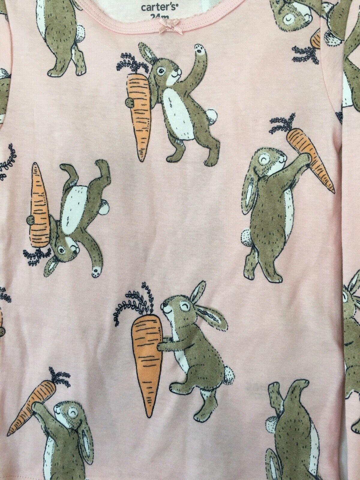 Carter's Pink Bunny Pajama Set for Toddlers