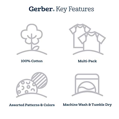 Gerber Boy's 4-Pack Star Sleepers for Toddlers