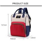 Multifunctional Diaper Bag Backpack with Insulated Pockets