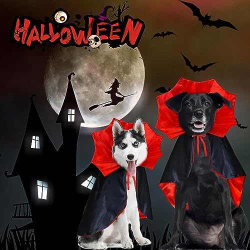 Vampire Cape Costume for Dogs - Halloween Fun