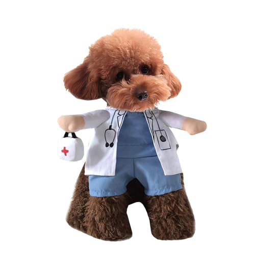 NACOCO Dog Cat Doctor Costume for Pets