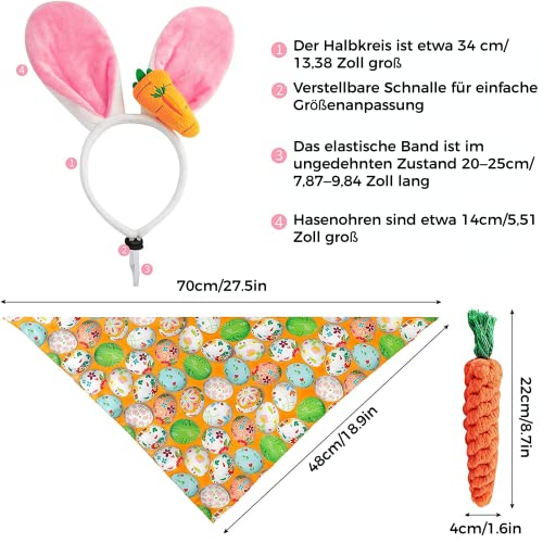 Adorable Bunny Ears Costume Set for Dogs