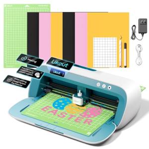 Likcut S41 Vinyl Cutter Machine with Print Then Cut - Essential Starter Bundle for DIY Crafts | Smart Sticker Maker Machine for Room Decor, HTV, Cardstock, Paper Crafts and School Supplies