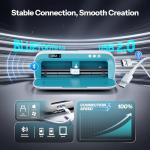 Likcut S41 Vinyl Cutter Machine with Print Then Cut - Essential Starter Bundle for DIY Crafts | Smart Sticker Maker Machine for Room Decor, HTV, Cardstock, Paper Crafts and School Supplies