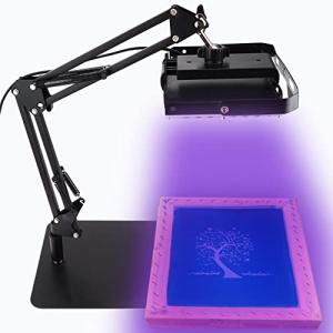 Dorhui 60W UV LED Exposure Unit for Screen Printing, Screen Print Light with Retractable and Adjustable Stand for Burning Screens, Cyanotypes, Photos, Sun UV Printing Kit, Resin Curing