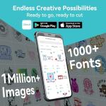 Likcut Vinyl Cutter Machine, Smart Sticker Maker Glee S501 for DIY Joy, Portable Cutting Tool for Crafting Beginner, Compact Design for Home & School Craft Projects, DIY Home Decor, Gifts for Crafters