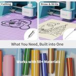 Likcut Vinyl Cutter Machine, Smart Sticker Maker Glee S501 for DIY Joy, Portable Cutting Tool for Crafting Beginner, Compact Design for Home & School Craft Projects, DIY Home Decor, Gifts for Crafters