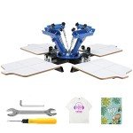 4 Color 4 Station Screen Printing Machine